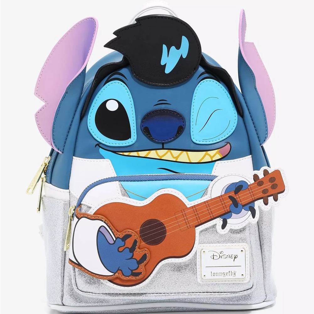 Loungefly Disney Lilo & Stitch Elvis Stitch Figural Mini Backpack